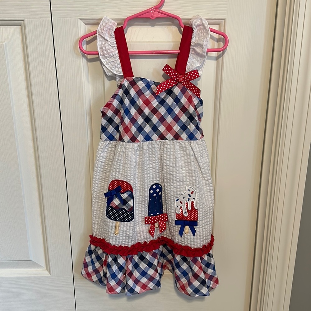 4T Popsicle July 4th dress